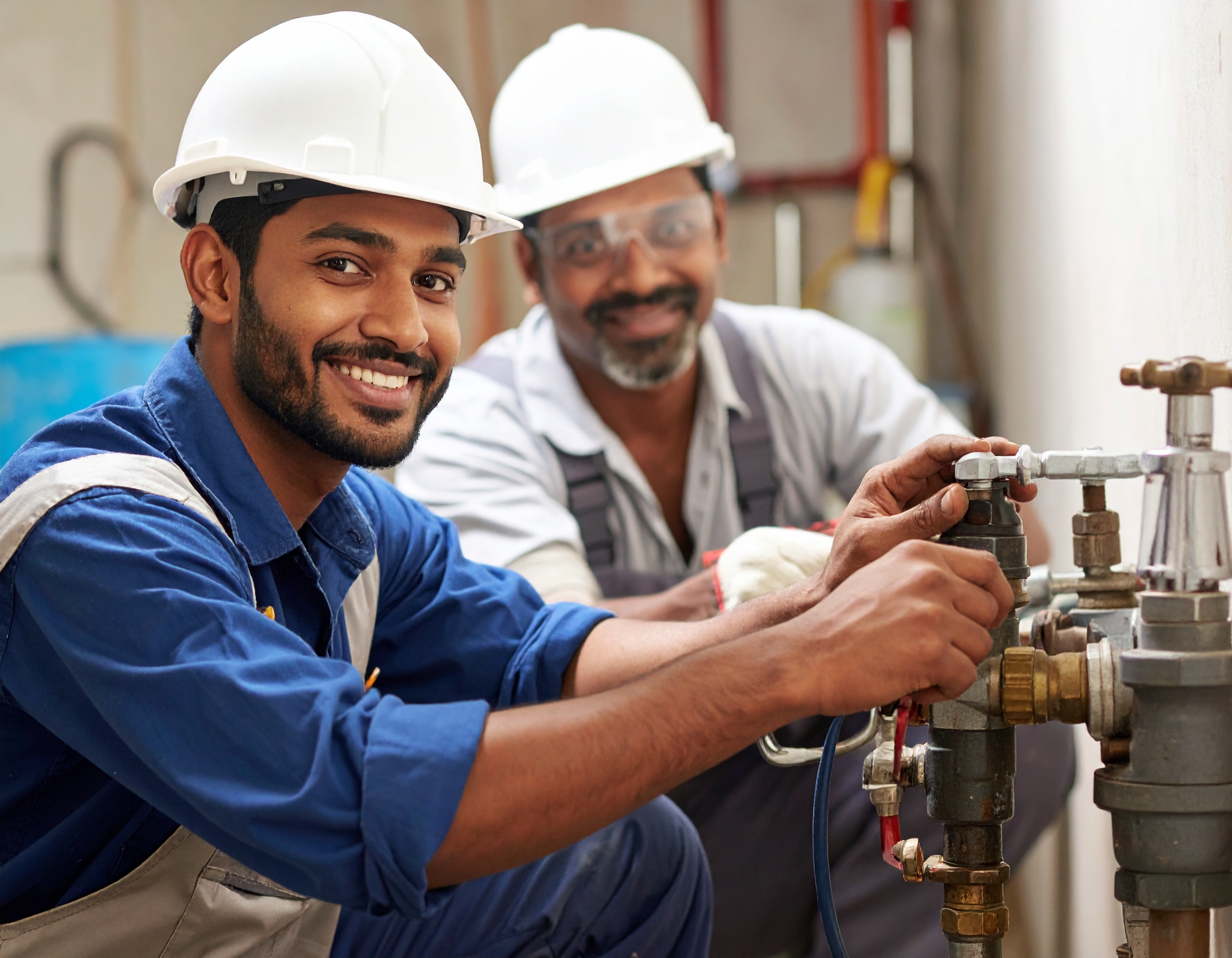 Professional plumbing tools, pipes and repair equipment